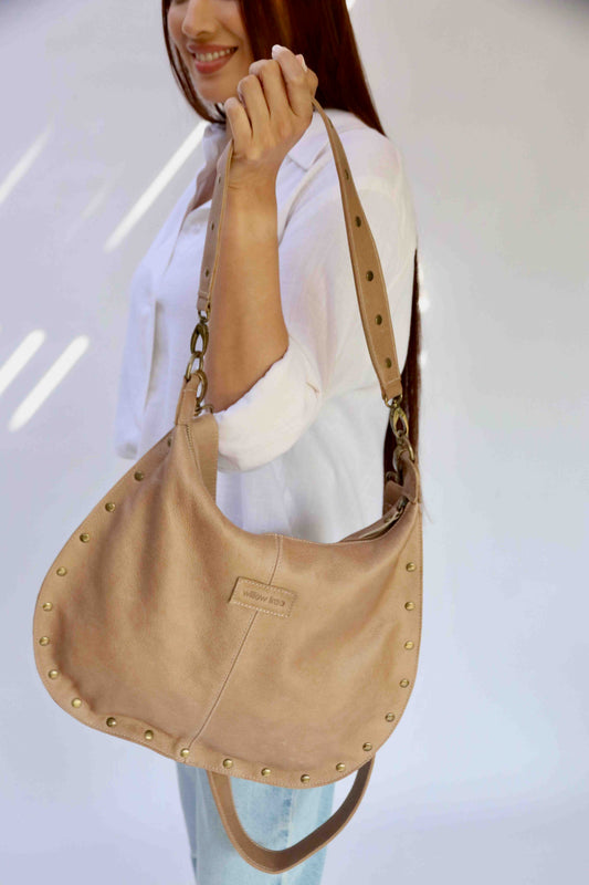 Hazel Studded Hobo