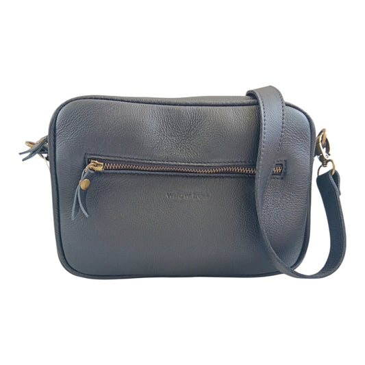 Large Woven Black Camera Bag