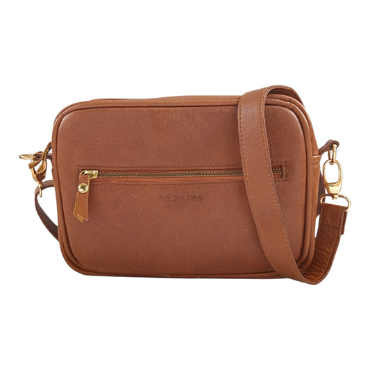 Large Woven Tan Camera Bag