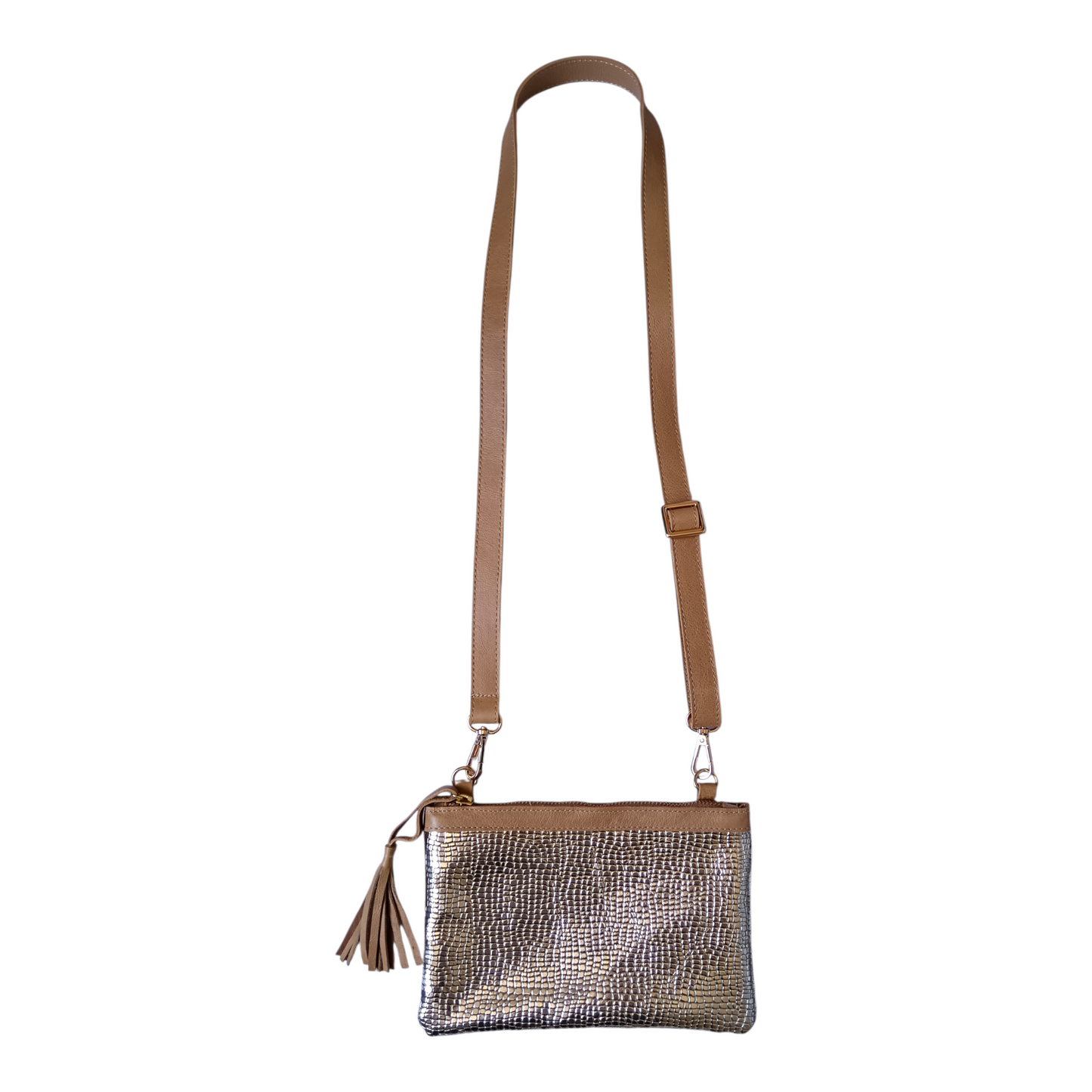 Gold Croc Mini Sling