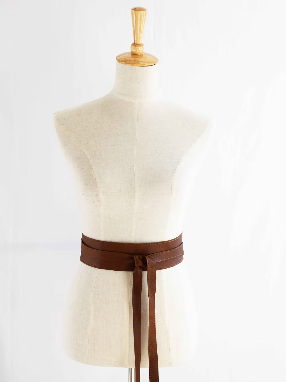 Tan Wrap Tie Belt