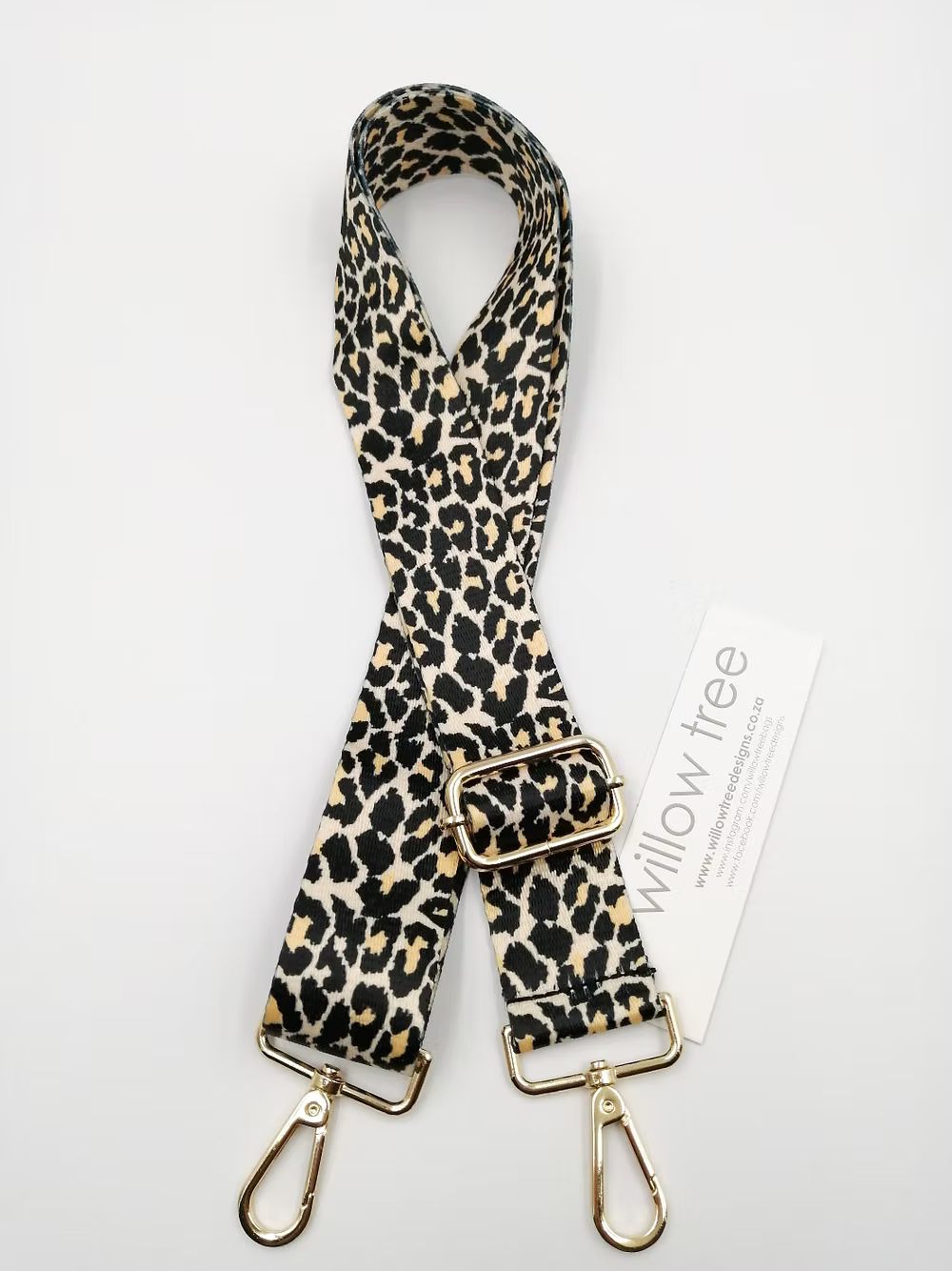 Leopard Print Bag Strap