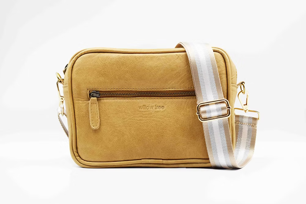 Large Caramel Camera Bag