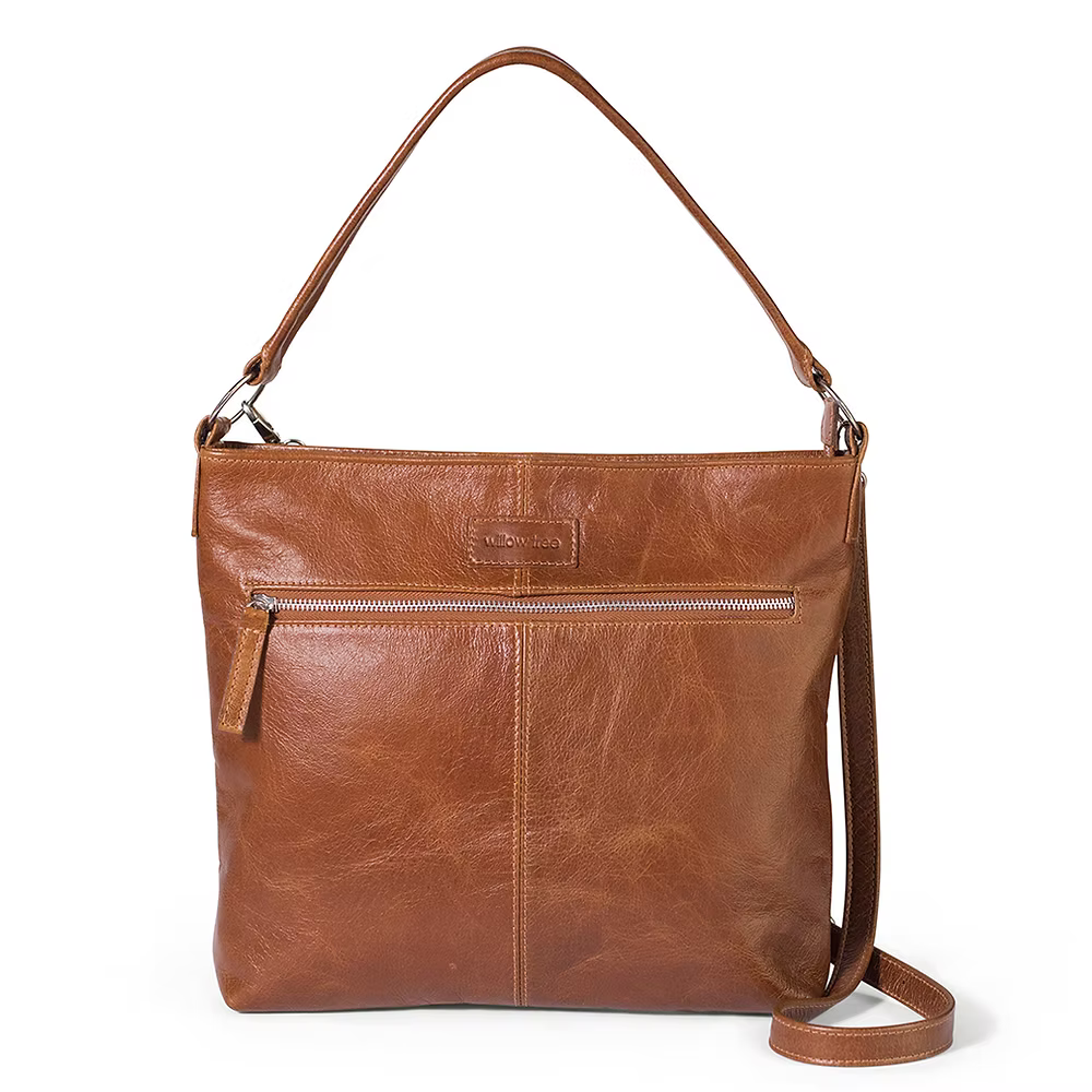 Tan Spacious Shoulder/Crossbody Bag
