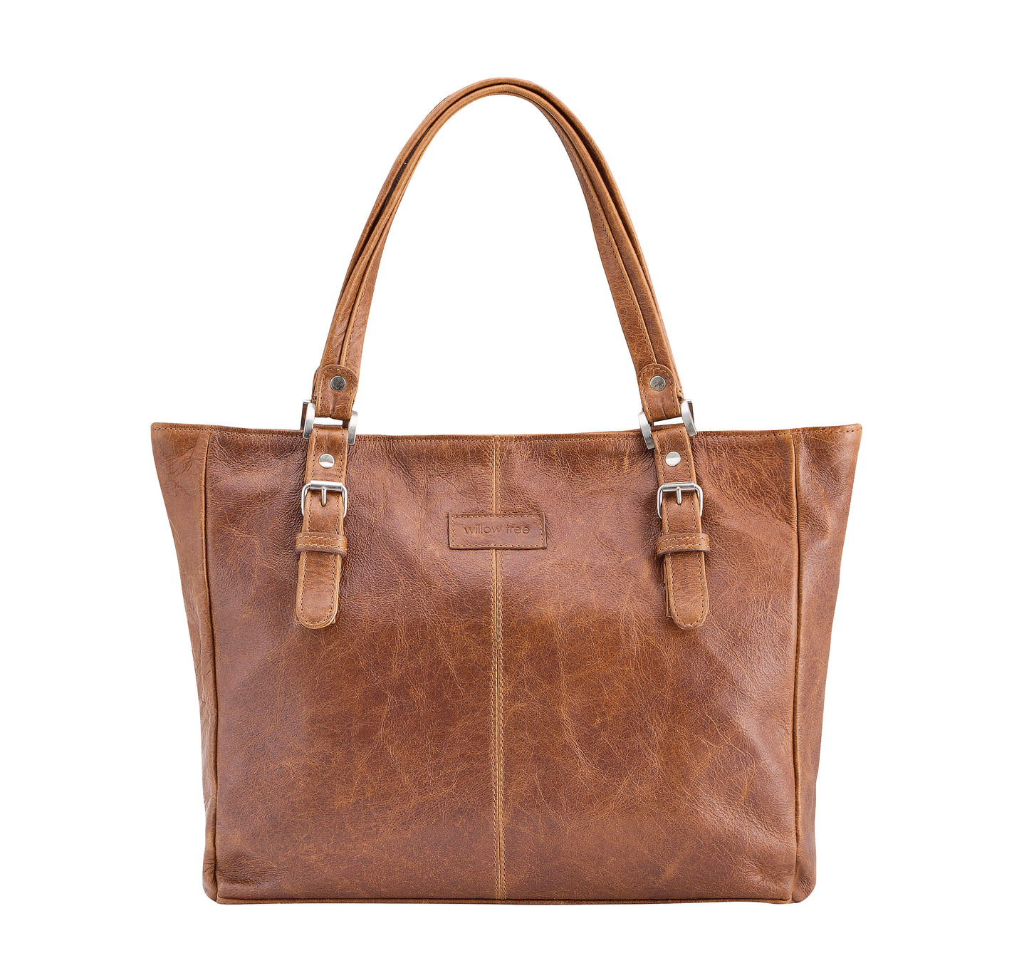 Pecan Shoulder Buckle Detail Bag