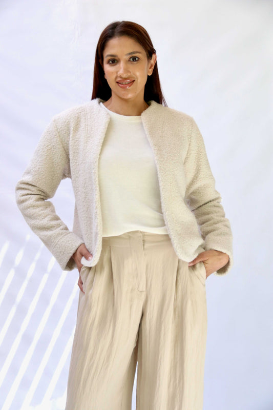 Cream Boucle' Jacket