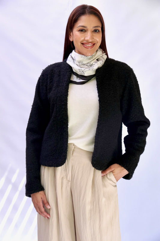 Black Boucle' Jacket