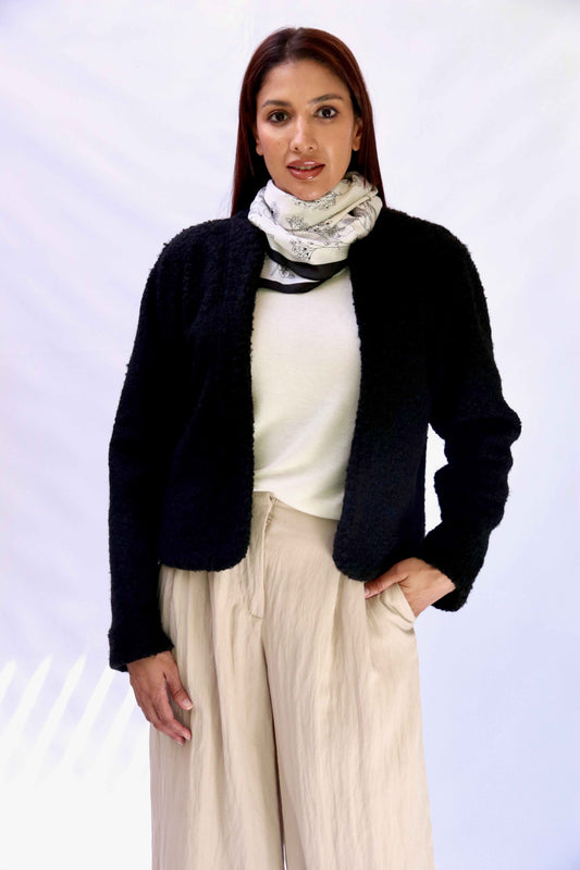 Black Boucle' Jacket