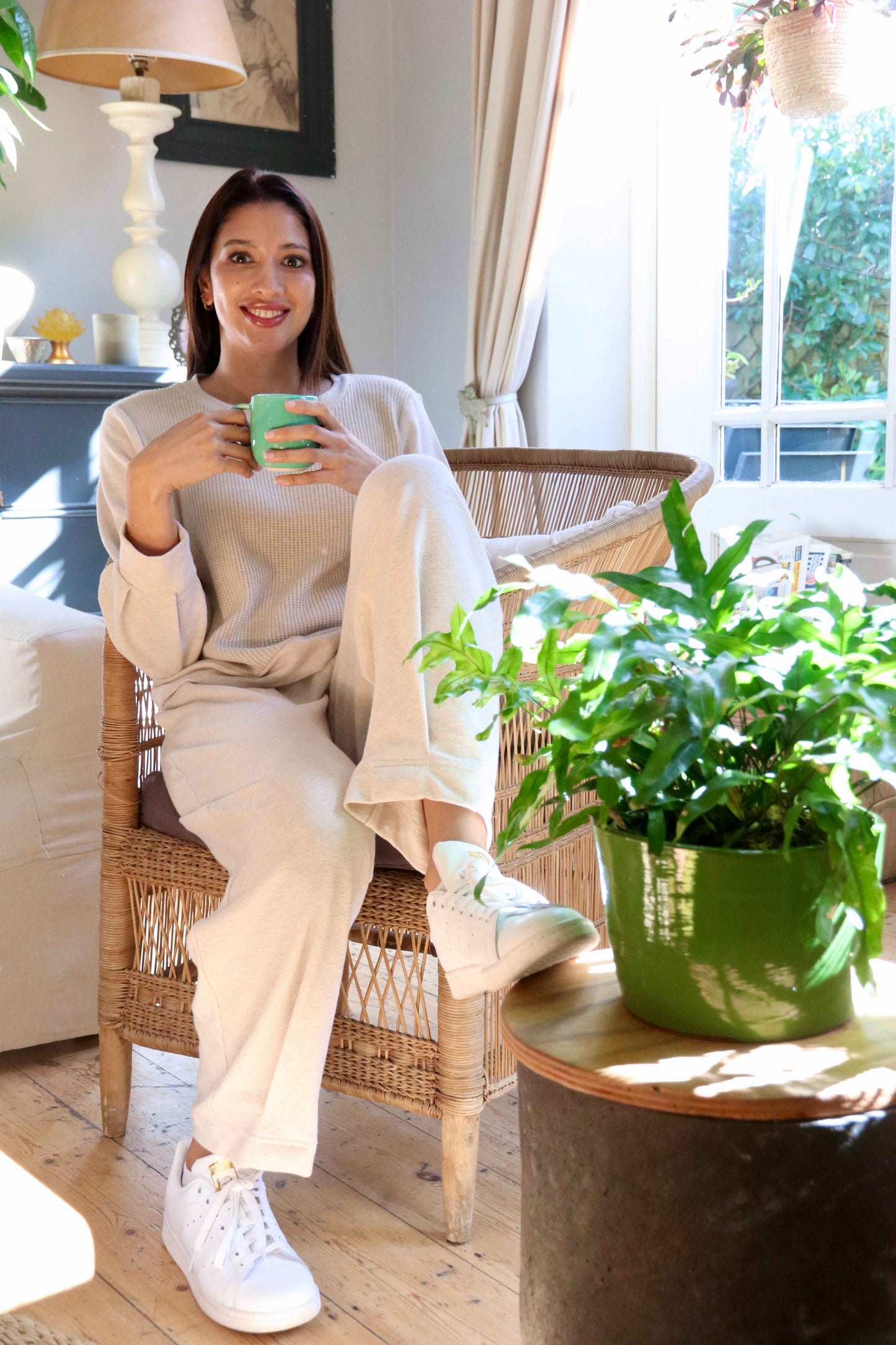 Knit Barrel Pants