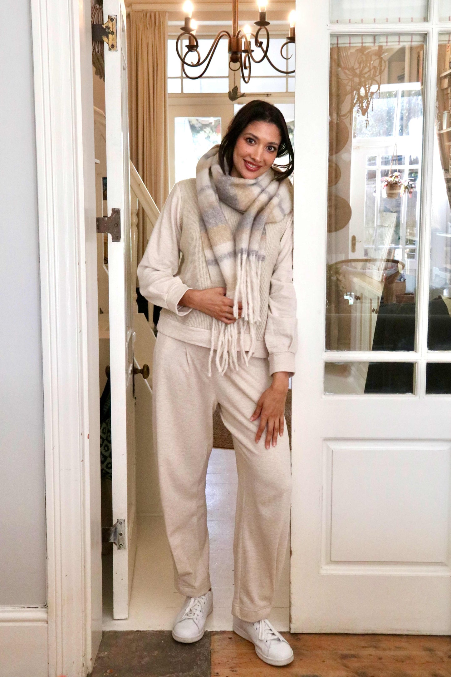Knit Barrel Pants