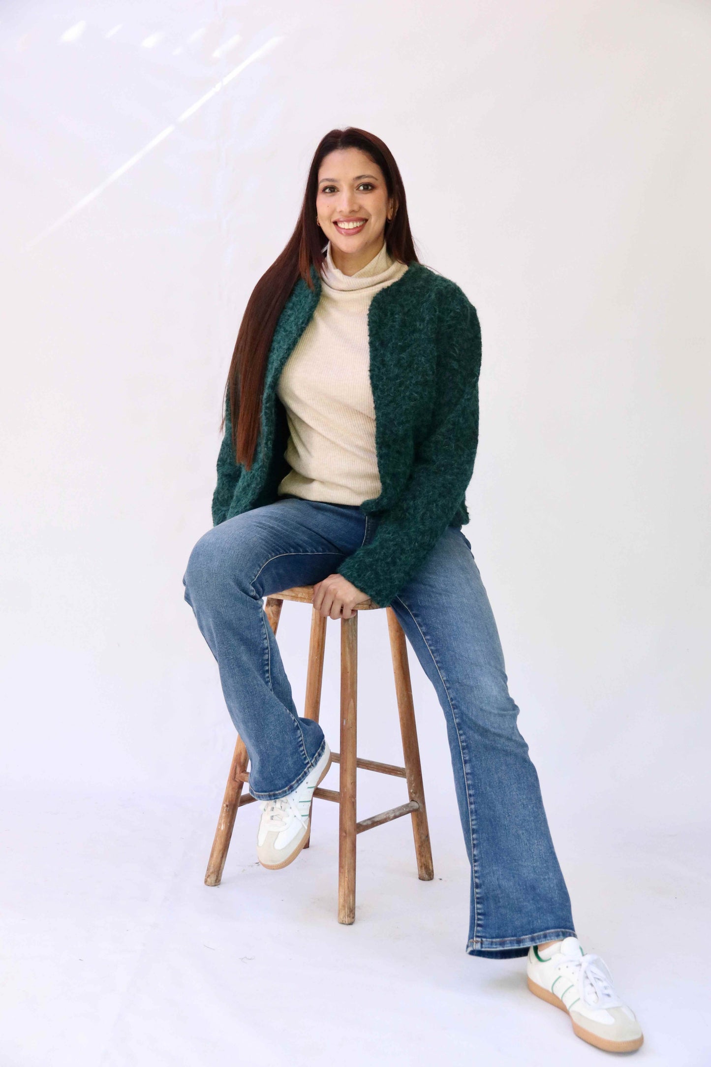 Green Boucle' Jacket