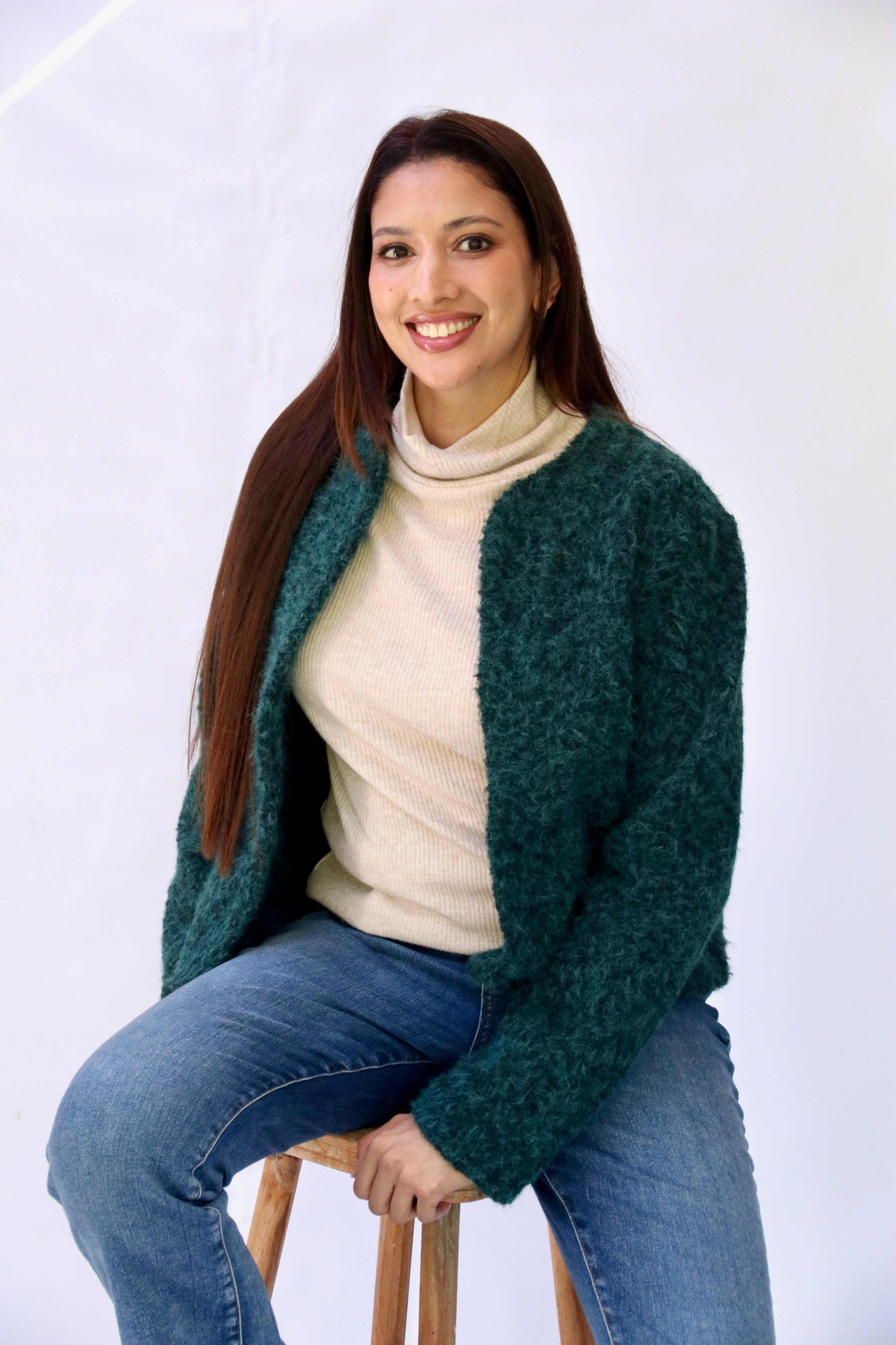 Green Boucle' Jacket