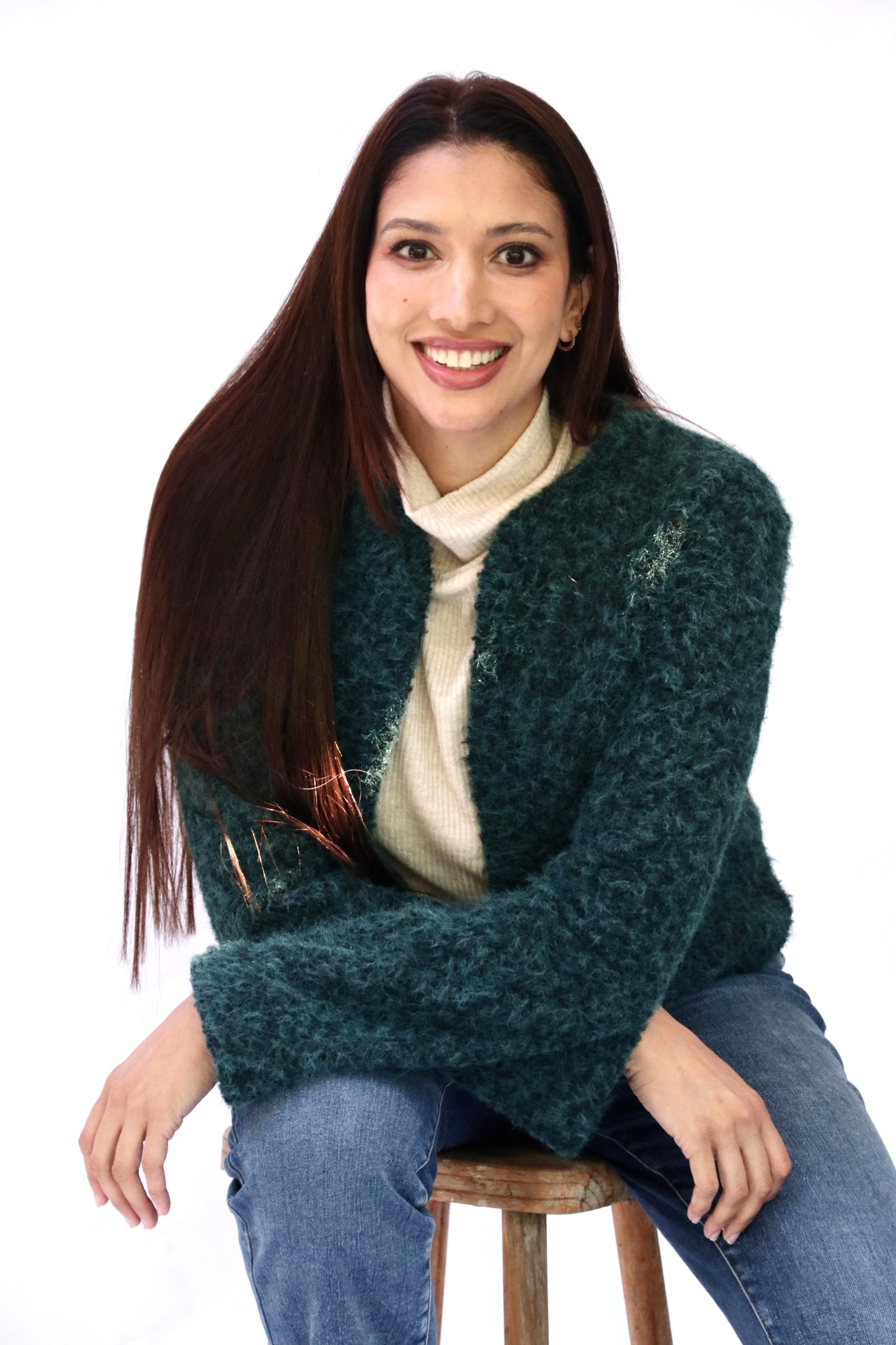 Green Boucle' Jacket