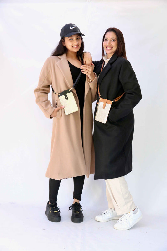 Black Melton Coat