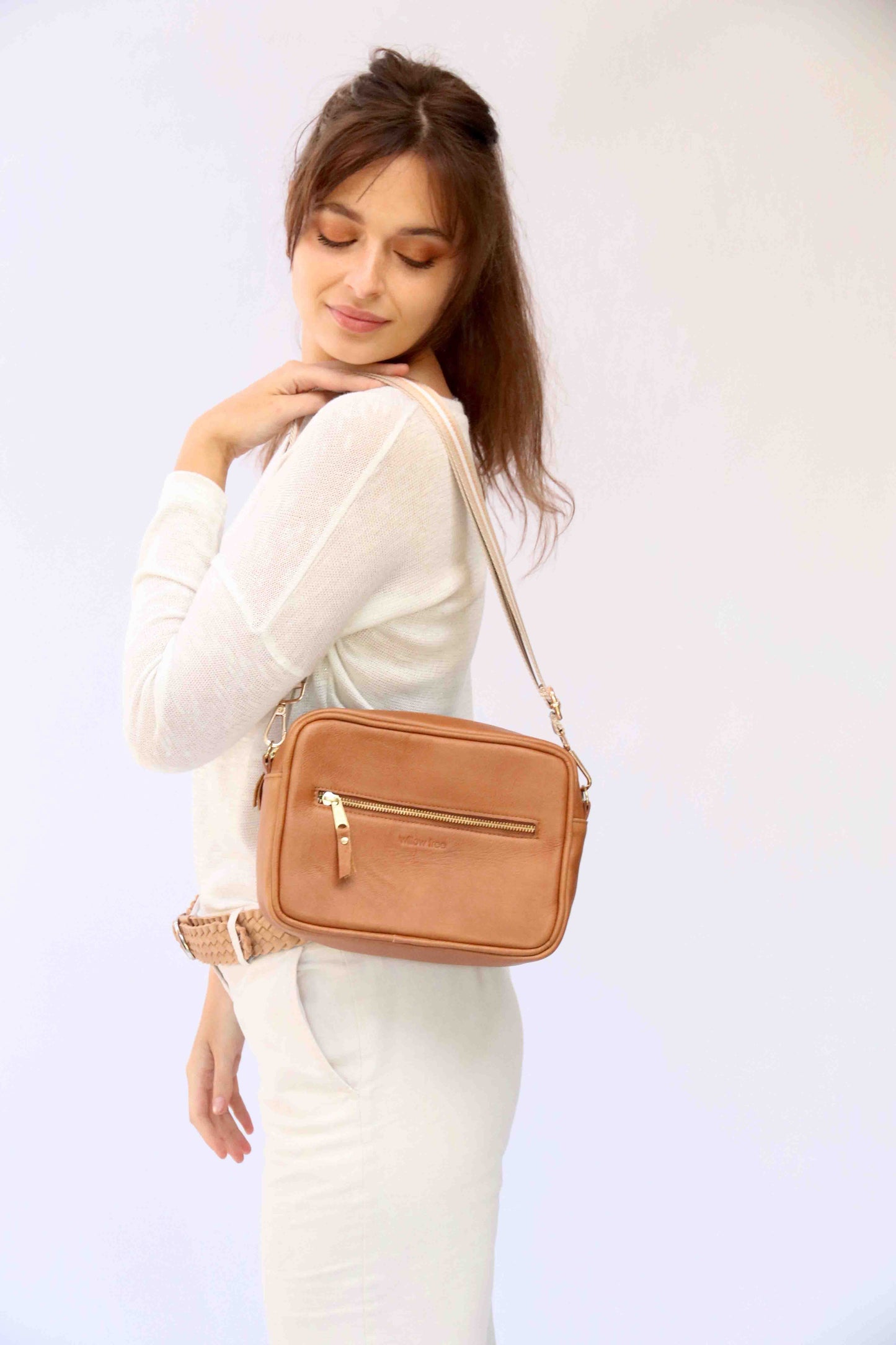 Large Tan Camera Bag