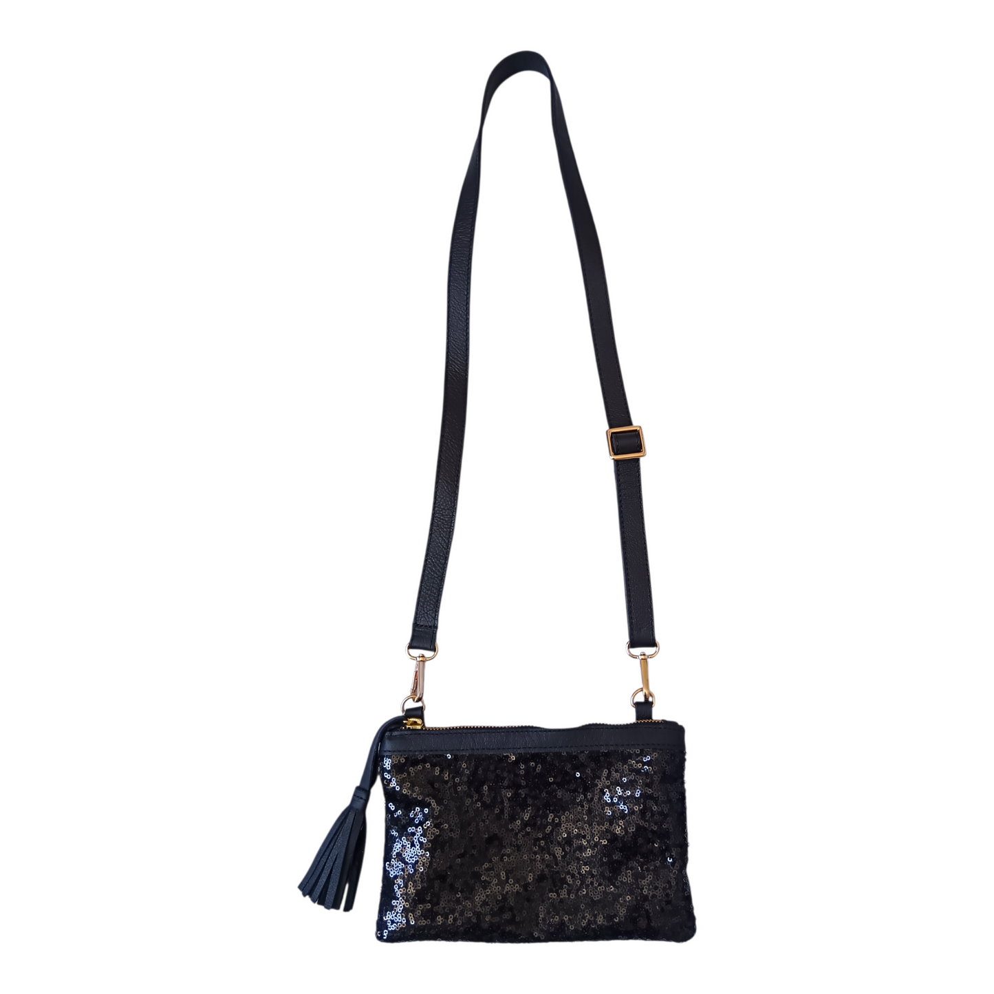 Black Sequin Mini Sling