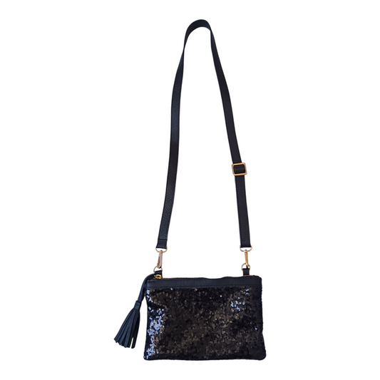 Black Sequin Mini Sling