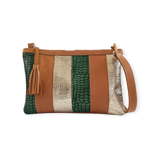 Panelled Green & Gold Sling