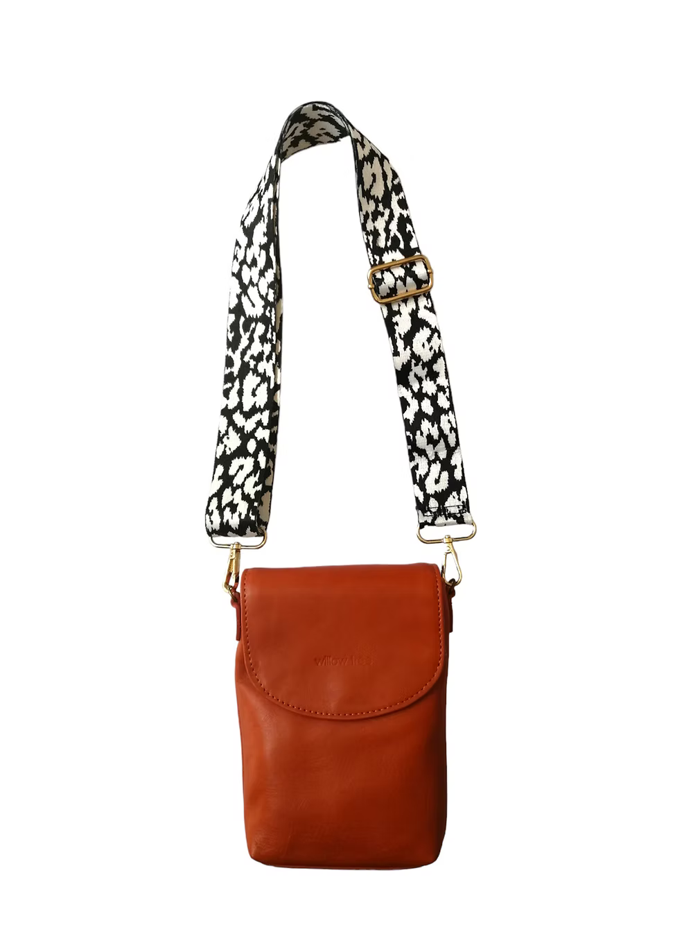 Coral Phone Bag with Decor Strap
