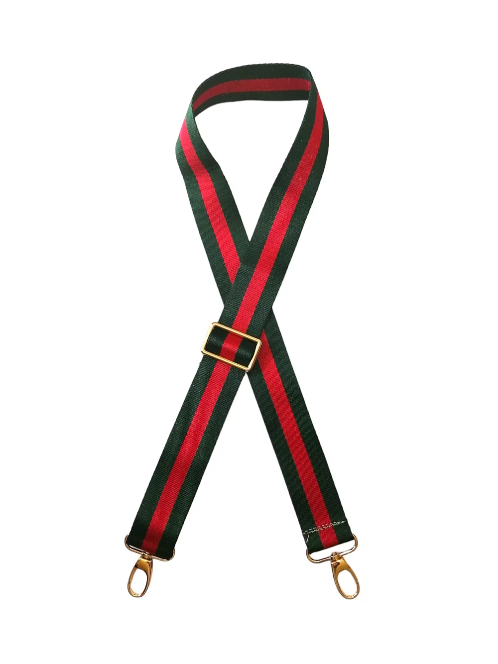Stripe Red/Green Bag Strap