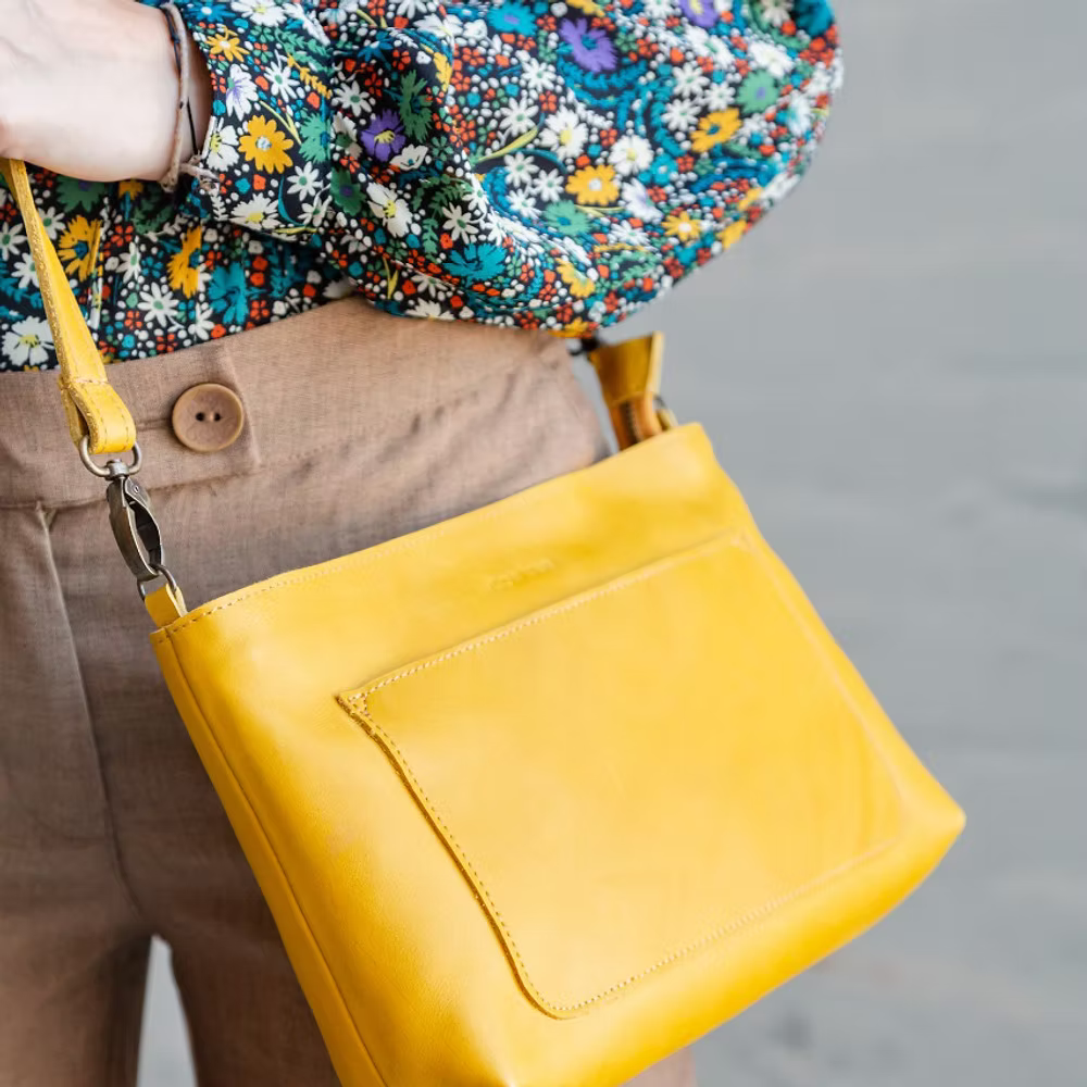 Yellow Minimal Sling/Clutch