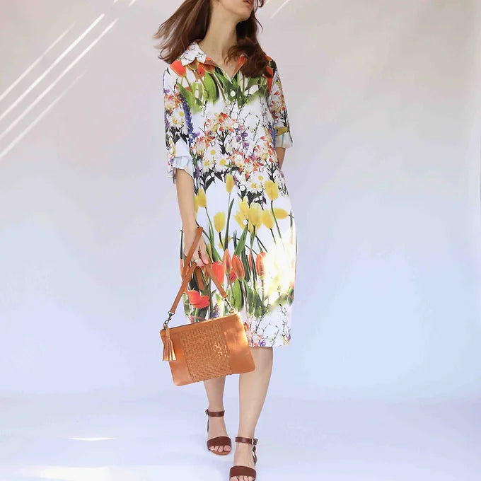 Tulip Digital Printed Shirt Dress