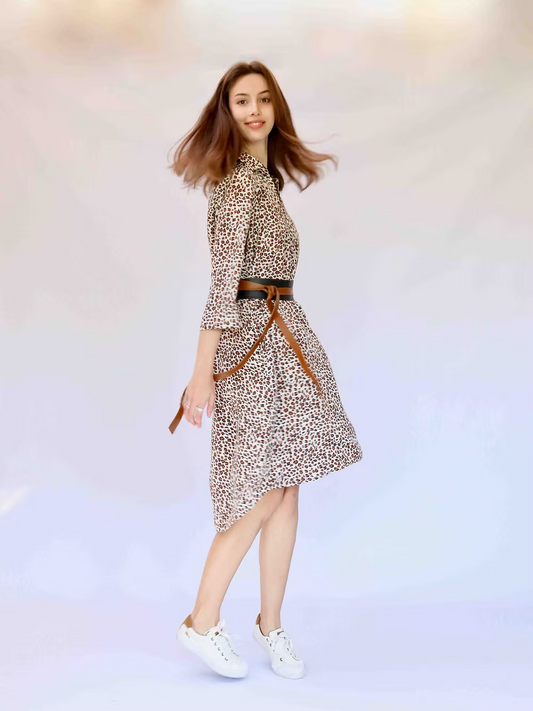 Black & Tan Wrap Tie Belt