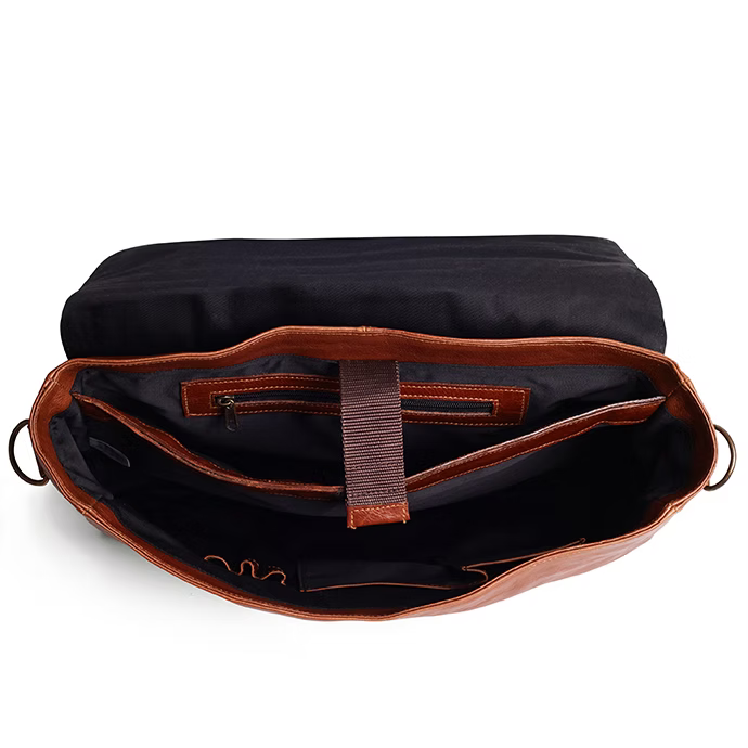 Men's Black Deluxe Laptop Bag