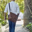 Men's Tan Messenger Bag