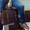 Men's Brown Deluxe Laptop Bag
