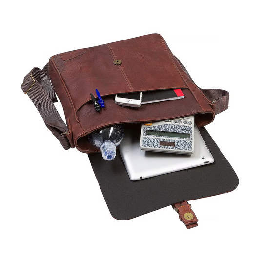 Men's Black Messenger Bag