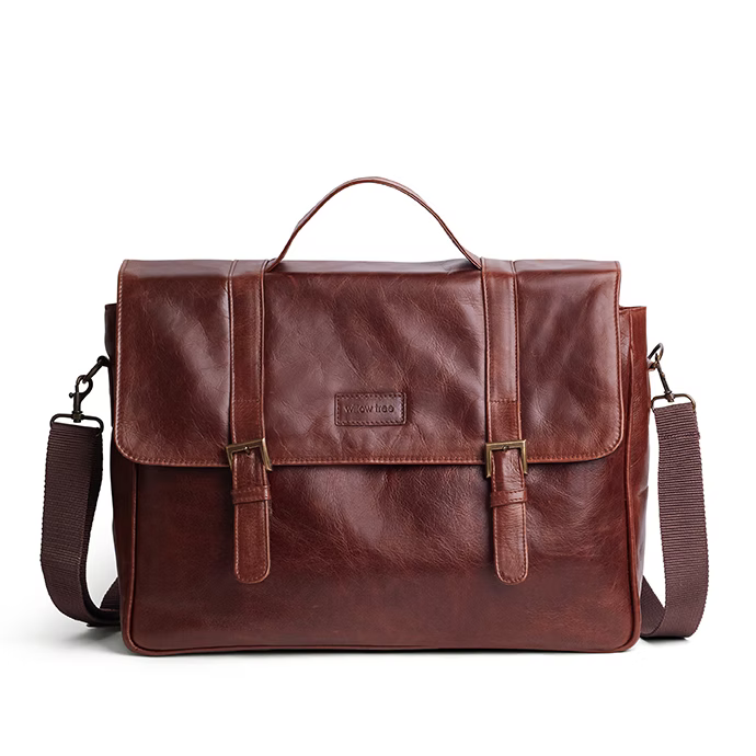 Men's Brown Deluxe Laptop Bag
