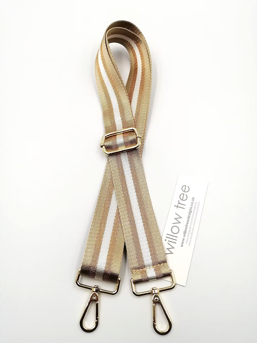 Metallic Rose Bag Strap