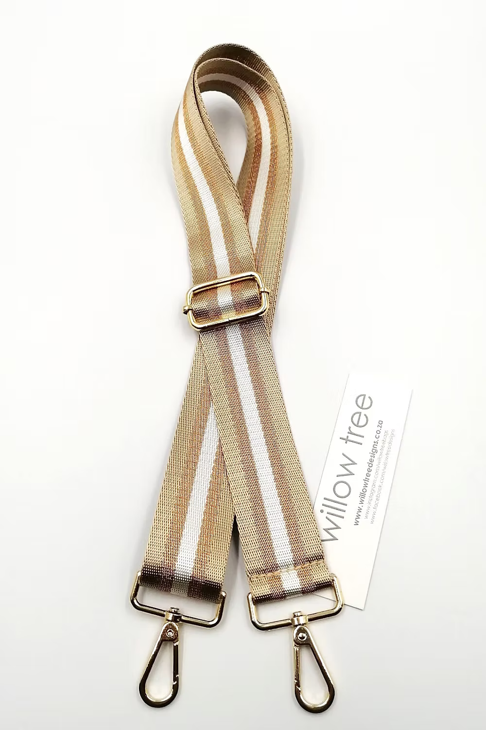 Tan Lunar Bag with Decor Strap