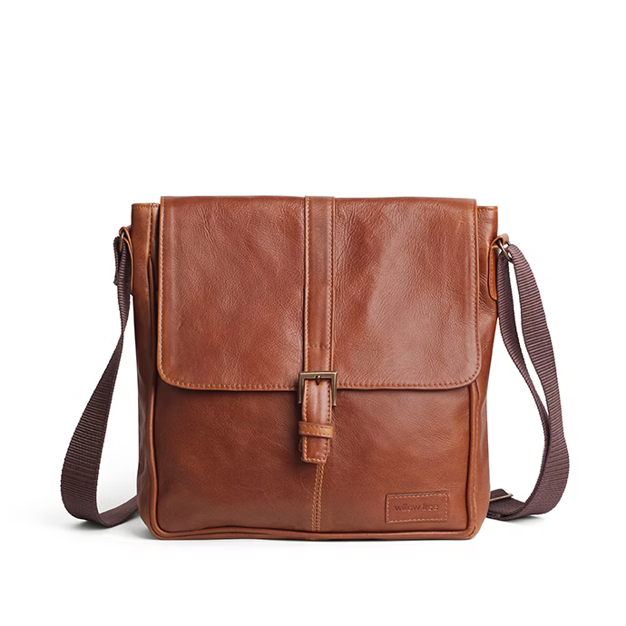 Men's Tan Messenger